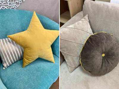 Разноцветные подушки для украшения интерьера- декорирование спальни