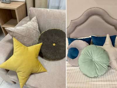 Идеи для украшения дивана подушками